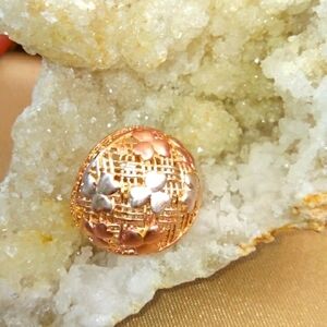 Shamrock ☘️ gold filled over metal ring.